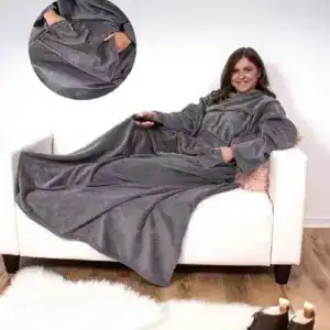 Couverture poncho polaire