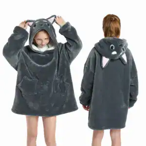 Poncho plaid enfant