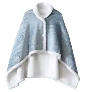 Poncho plaid femme