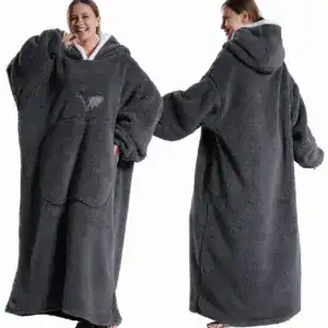 Poncho plaid femme long