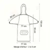 Poncho plaid sans manches avec capuche et poche, dimensions détaillées.
