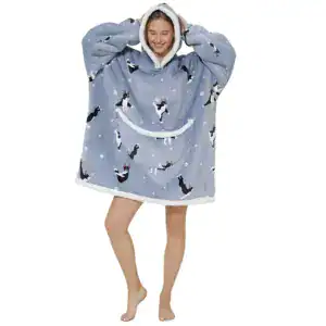 Poncho polaire femme pyjama