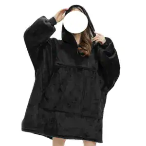 Poncho polaire noir